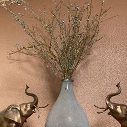 Vase  With Glitter Spray