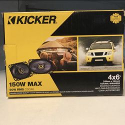 Kicker 4x6 Speakers CSC Series Brand New 