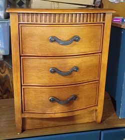 Wooden Three-Drawer Cabinet