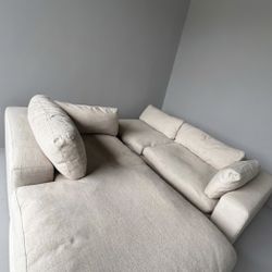 Ivory Boneless Cloud Couch 