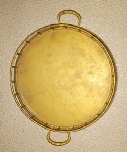 Brass Faux Bamboo Trey