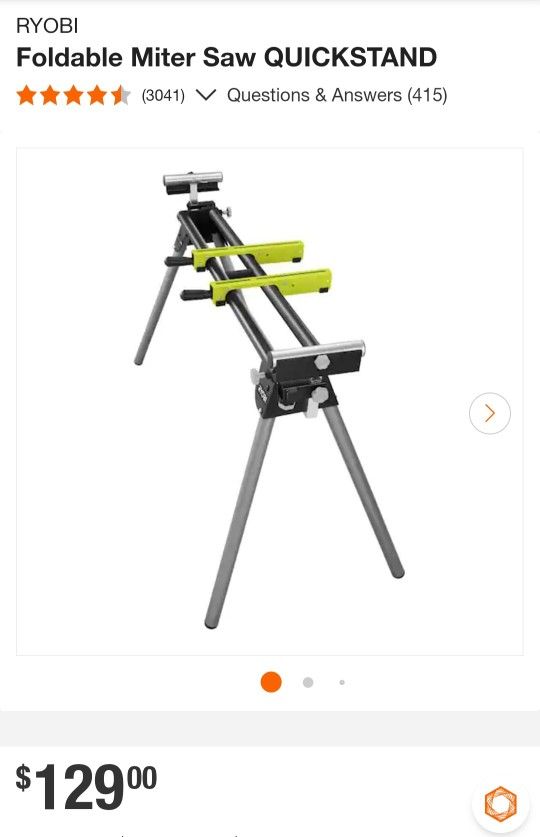 Ryobi Mitter Saw Quickstand New On Box