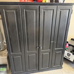 Wooden Computer Hutch