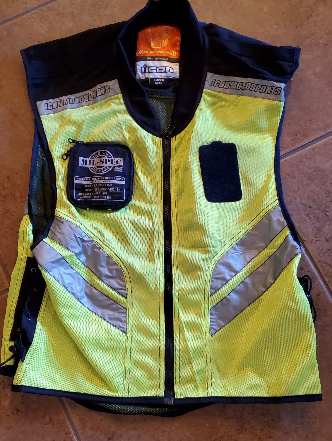 Icon High Visibility MilSpec Motorcycle Vest