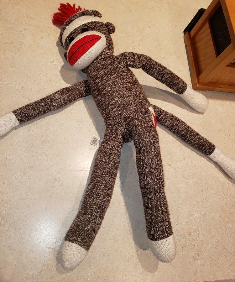 1960's Schylling Sock Monkey Pristine Cond

