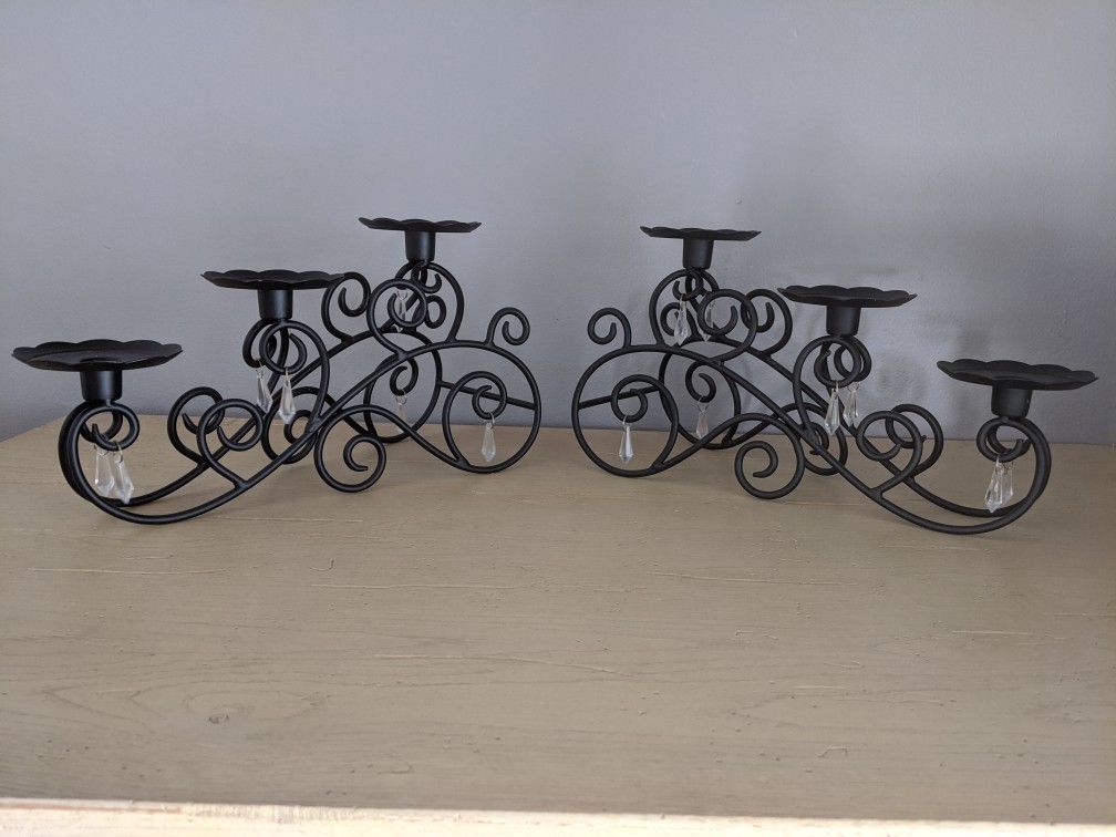 PartyLite Wrought Iron Candle Holders / Candelabras