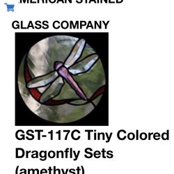 GST-117C  Amethyst damselfly bevel cluster, lot of 2 kits