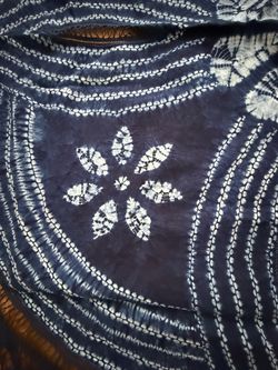 Indigo Shibori Fabric Tablecloth