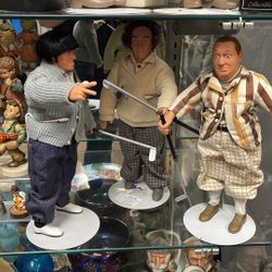 The Three Stooges Dolls Figurines Set