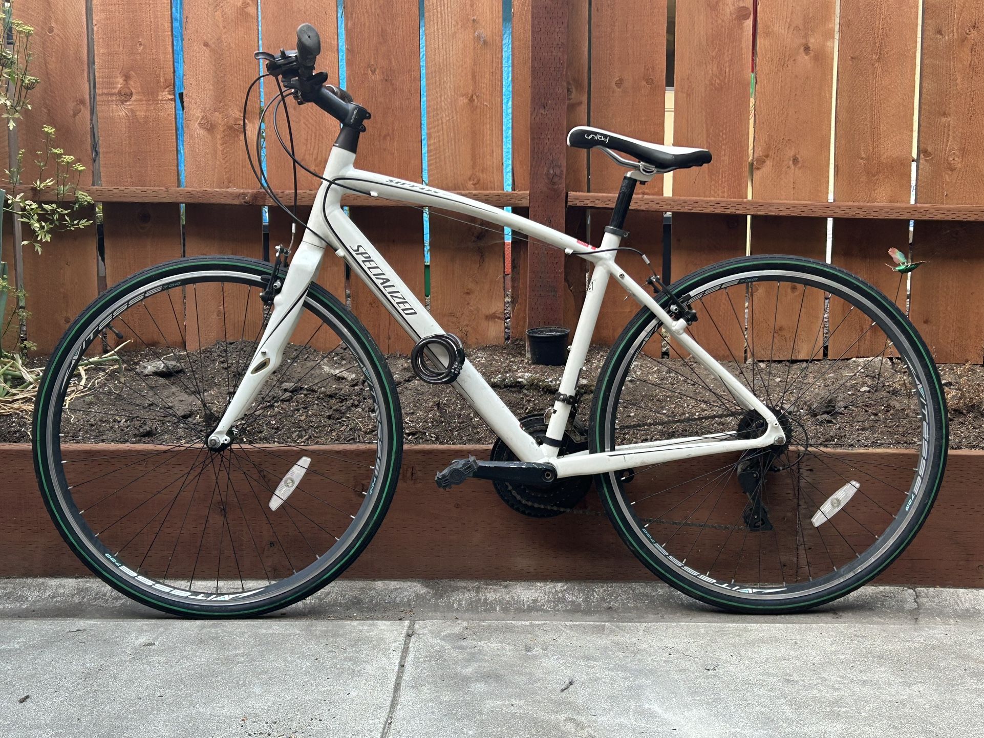 Beautiful White Specialized Bike
