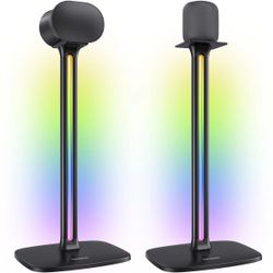 Perlegear Speaker Stands Pair Sonicbeam™ with RGB Lighting for Sonos #2506B Y7