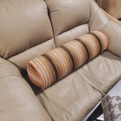 Beautiful Elegant Upscale Luxury High End Italian Leather Tan Sofa