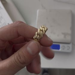 6.78 10k Cuban Link Ring 