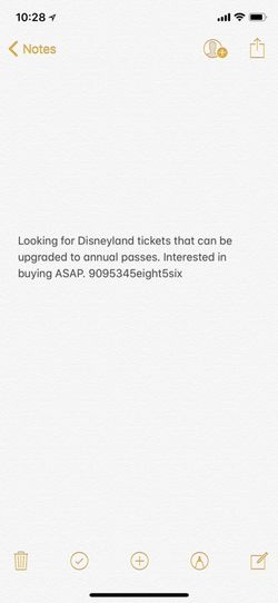 Looking for Disneyland tickets !