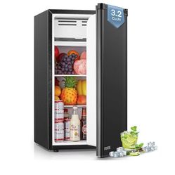 FOHERE 3.2 Cu.ft Mini Fridge, Black 