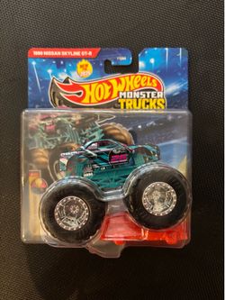 Hot Wheels Monster Truck 1999 Nissan Skyline GT-R Black & Teal 2025