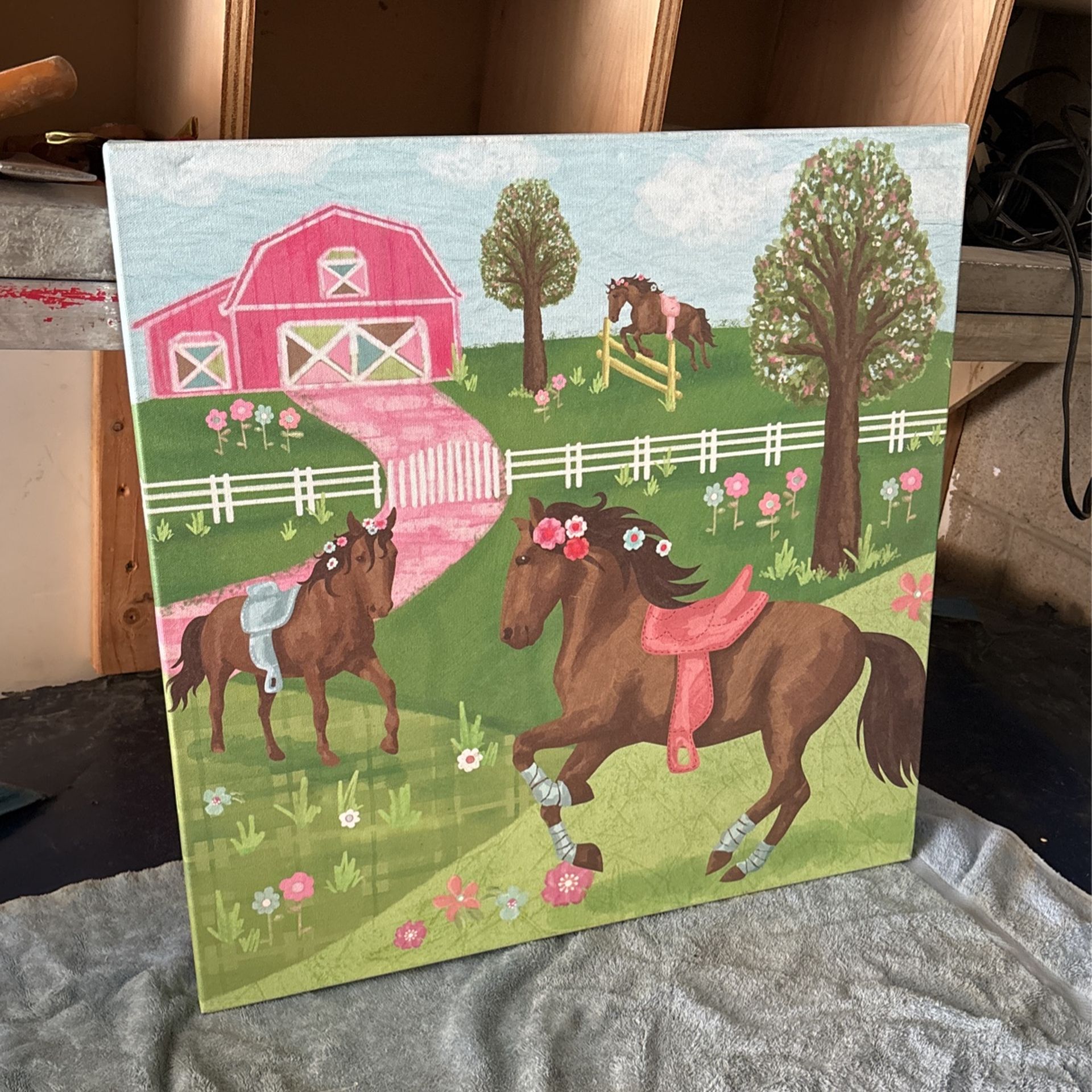 Pretty Horses Canvas Frame