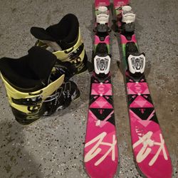 Child Skis and Boots Set