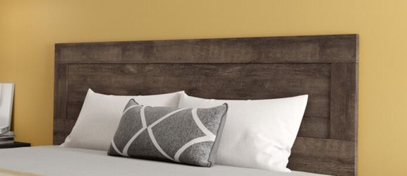 Oak Wood Headboard Queen Size New