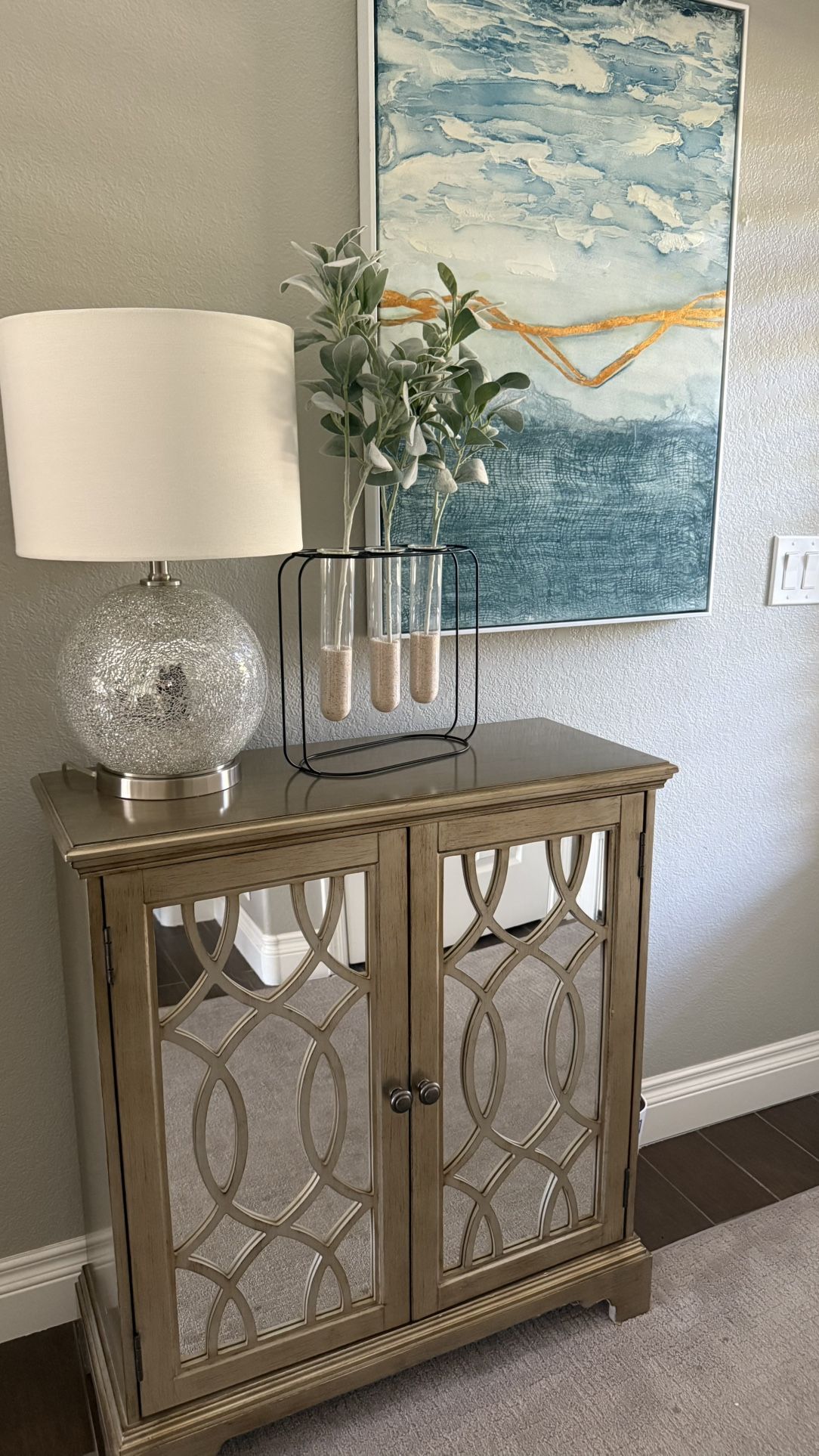 Mirrored Accent Cabinet 
