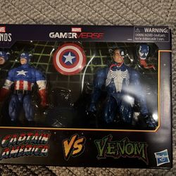 Marvel Vs CapCom: Captain America And Venom 2 Pack