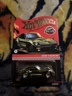 HOT WHEELS 2025  RLC  REDLINE CLUB  EXCLUSIVE CUSTOM  ' 72  DATSUN  240 Z  OLIVE