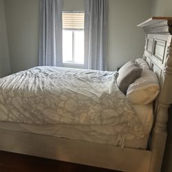 Queen Bed Frame & Mattress