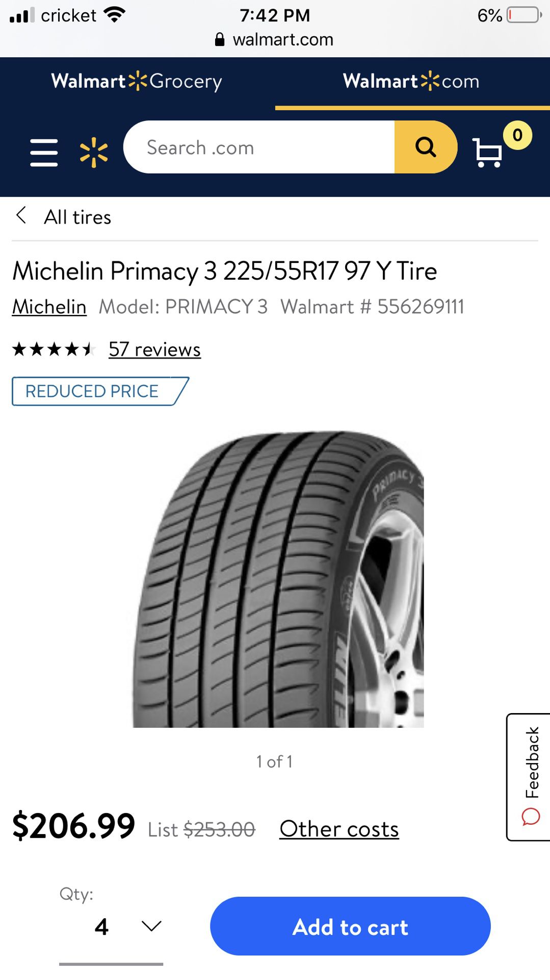 Brand New Michelin Tire
