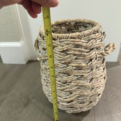 Woven Storage Basket With Handles