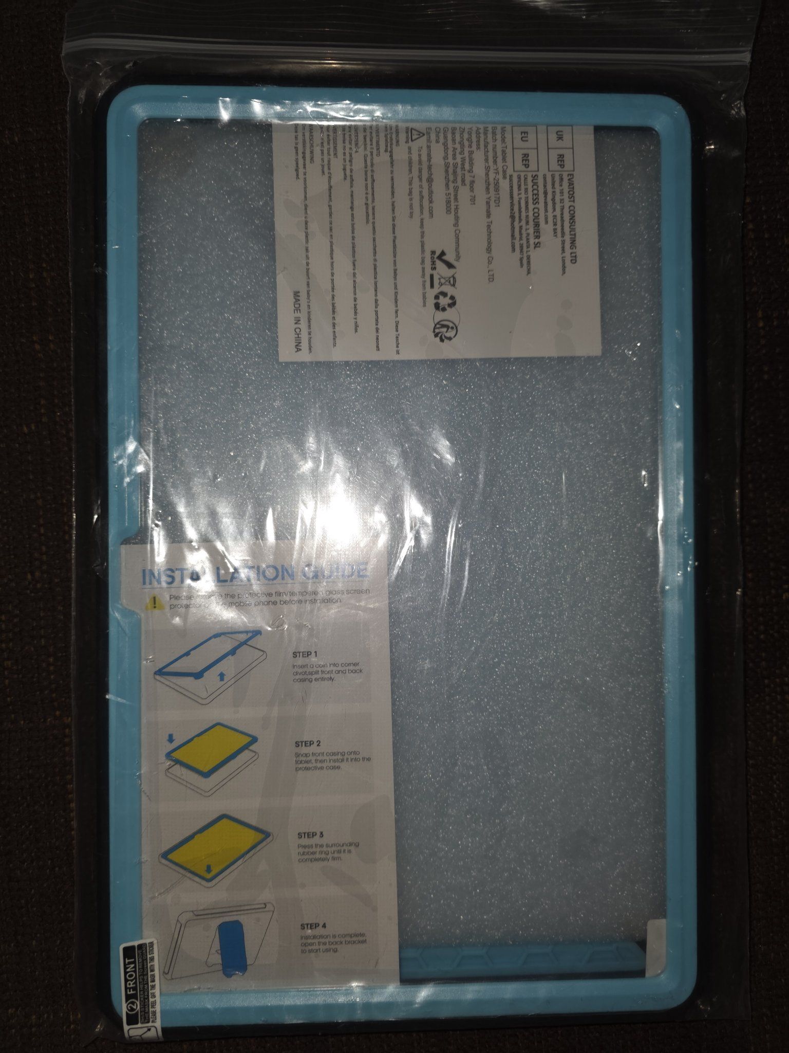 Screen With Coding Blue Rugged Tablet Case 11