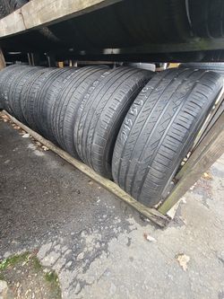 245 55 19 (4) HIGH TREAD all season used tires free installation