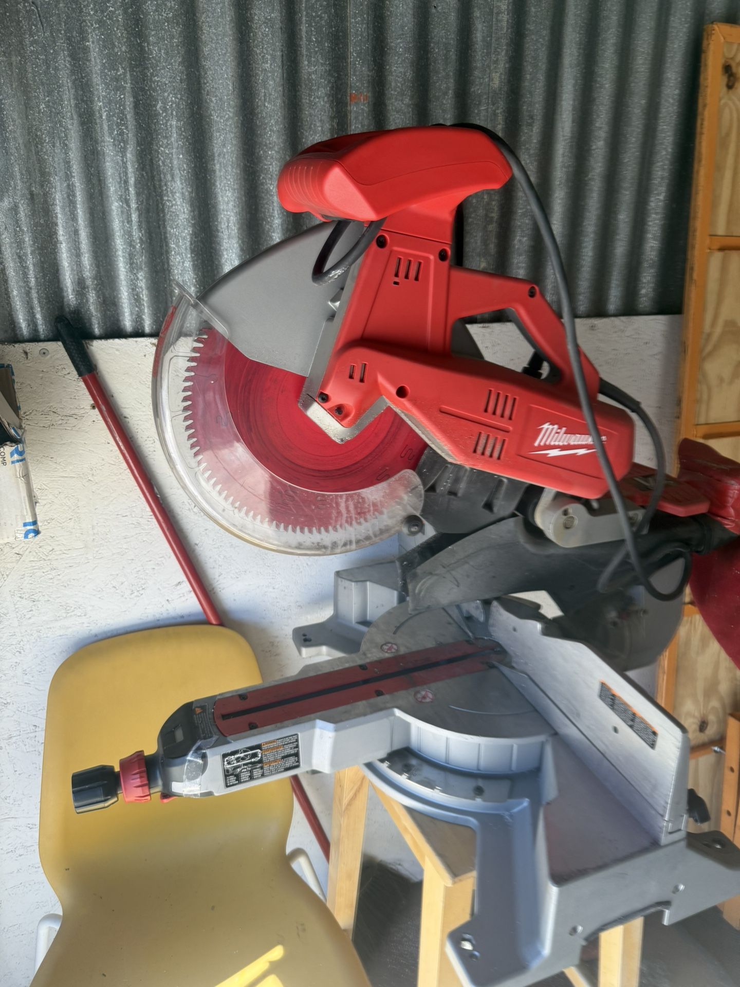 Milwaukee Plug In Sliding Dual Bevel Chop Saw 