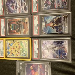 PSA slabs and graded cards