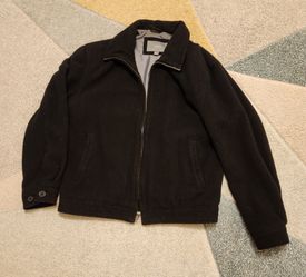Apt. 9 Black Wool Zip-Up Jacket size small