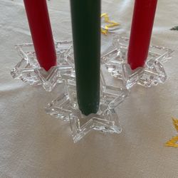 Crystal Starlight Candlestick Holders
