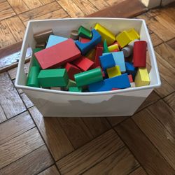 100+ Pieces Wooden Blocks For Kids