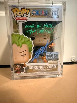 🔥 Rare Signed Roronoa Zoro #2178 Funko Pop (LE 3,500) – PSA Authenticated – $650 OBO