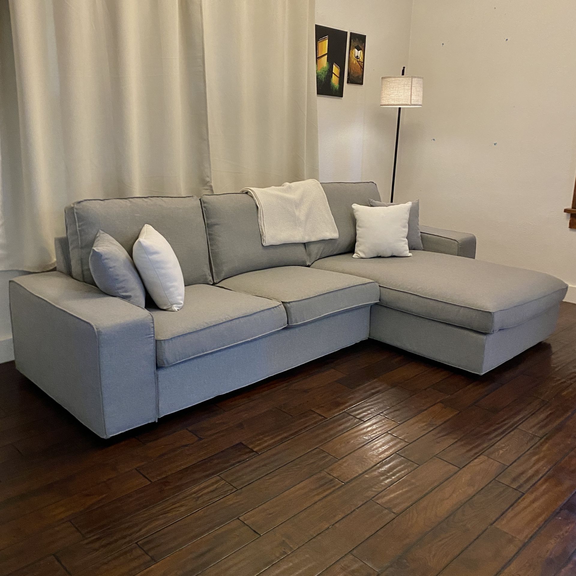 Delivery - Reupholstered Eillif Grey KIVIK Sectional