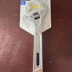10” Chrome KOBALT Adjustable Wrench, Model #464608