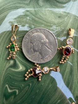14k Baby Birthstone Charms