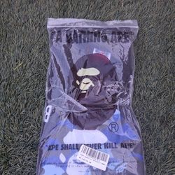 Bathing Ape(Bape) Black And Blue Shirt Size L