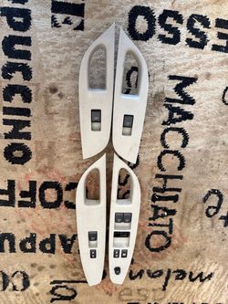 07-13 Infiniti G35 G37 Sedan Complete Window Switch & Trim Set (Tan)
