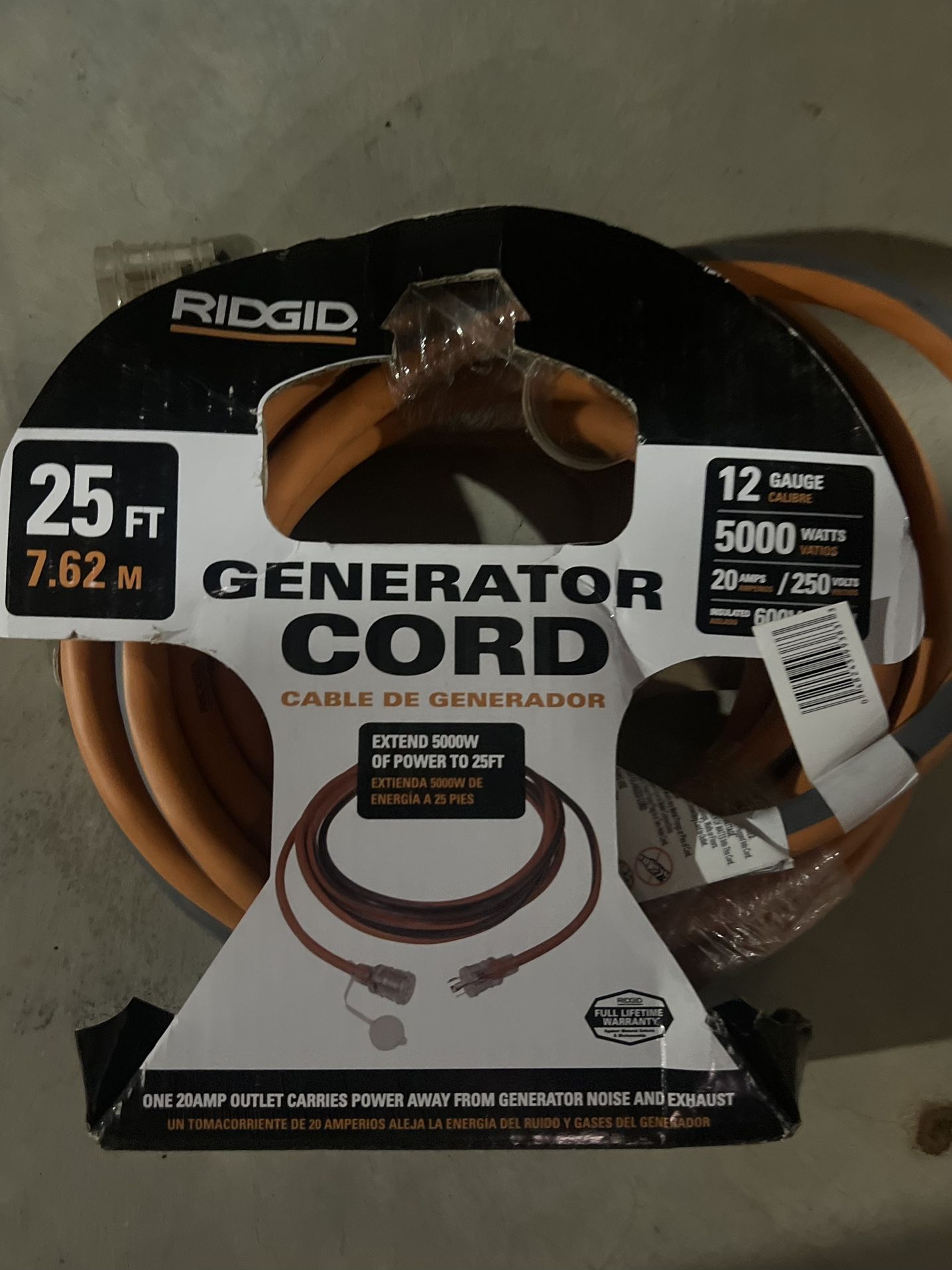 Rigid Generator Cord