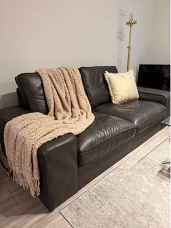 2 Seat Faux Leather Loveseat Sofa