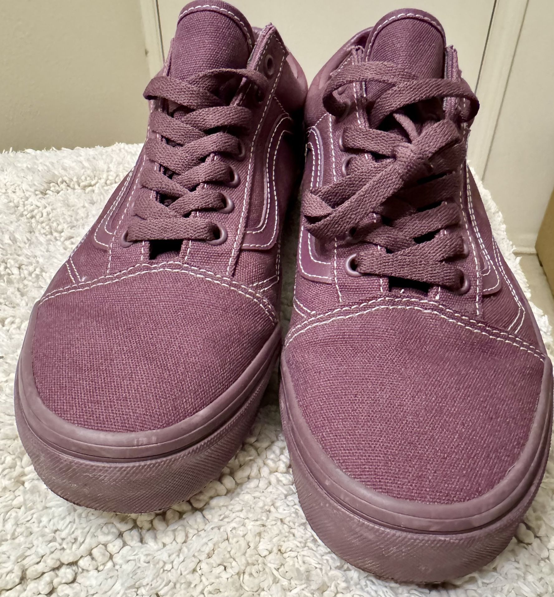 Vans Old Skool Pastel Mono Plum Wine Sneakers Low-Top Shoes 2024