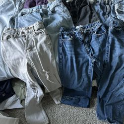 Jeans, Size 23, 0 (9 Pairs)