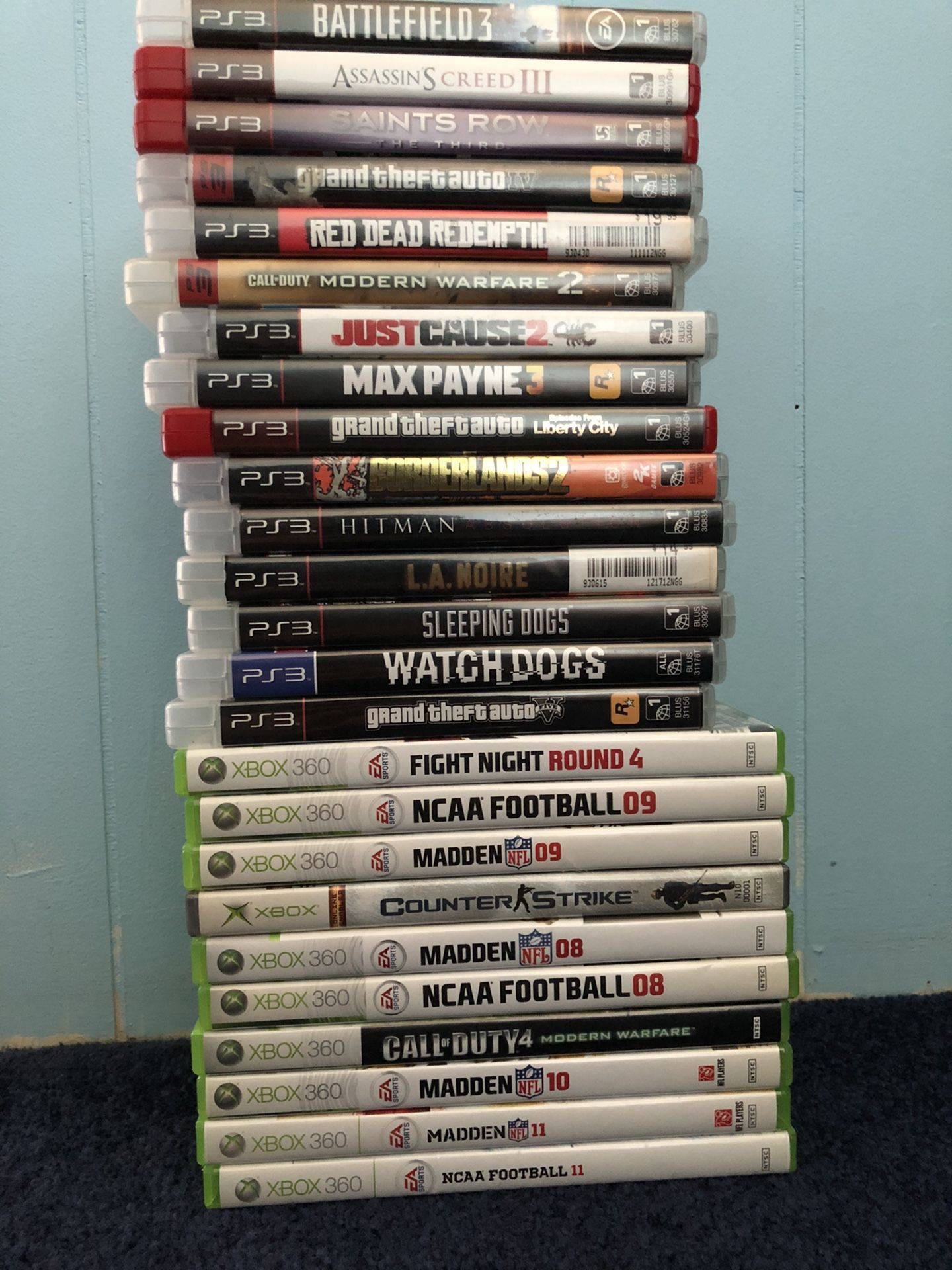 PS3 Xbox game lot