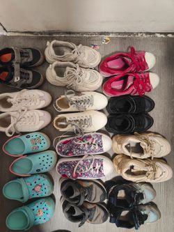 12 pairs of shoes