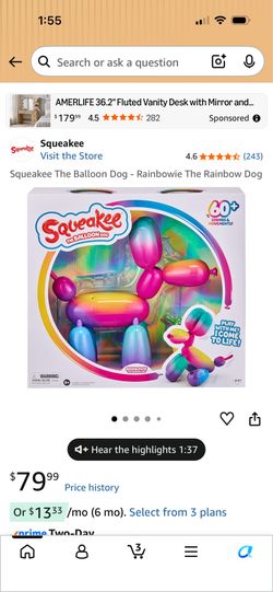 Balloon dog toy