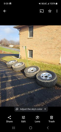 (4) 8x170 (8 Lug) 18 Inch Wheels With 37 Inch Tires